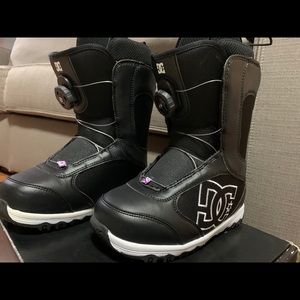 DC Black & White BOA Snowboard Boots